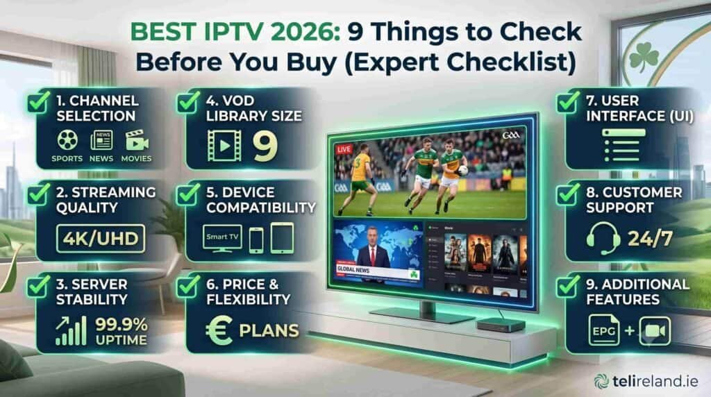 Best IPTV 2026 checklist – how to choose a reliable IPTV provider